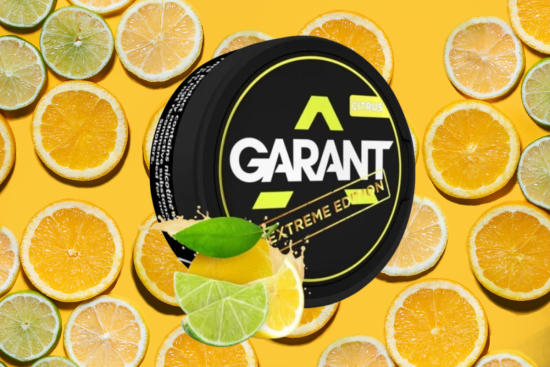 Experience a Zesty Kick with GARANT Citrus Extreme Nicotine Pouches