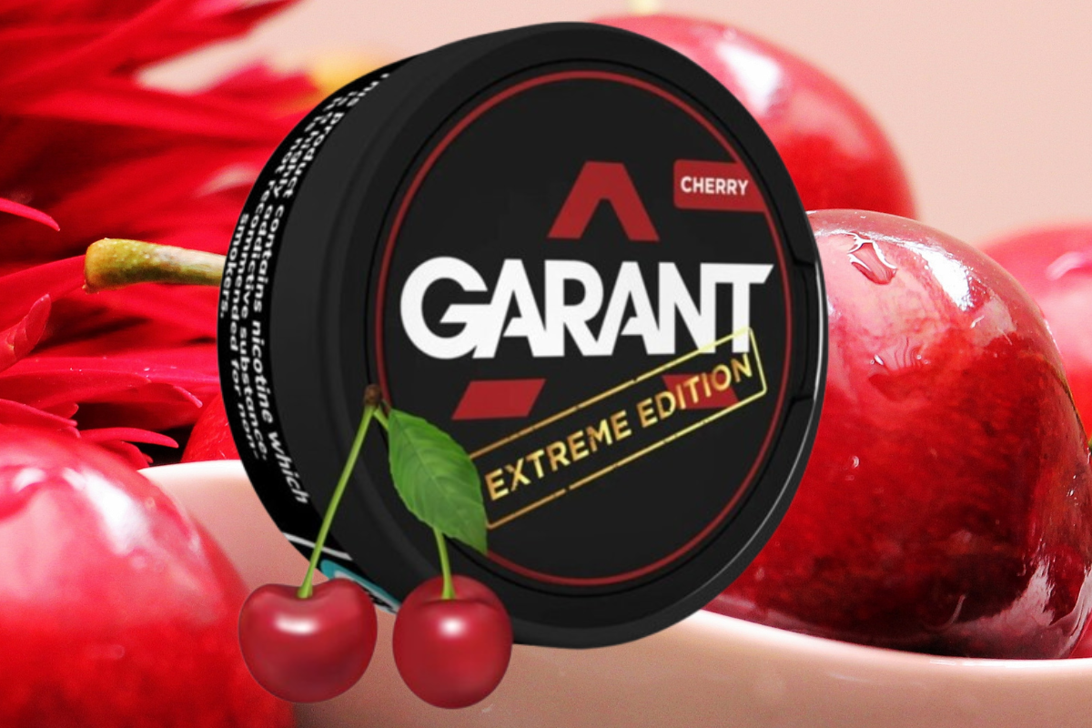 GARANT Cherry Extreme Nicotine Pouches – Bold Cherry Flavor with Extra Strong Nicotine Impact